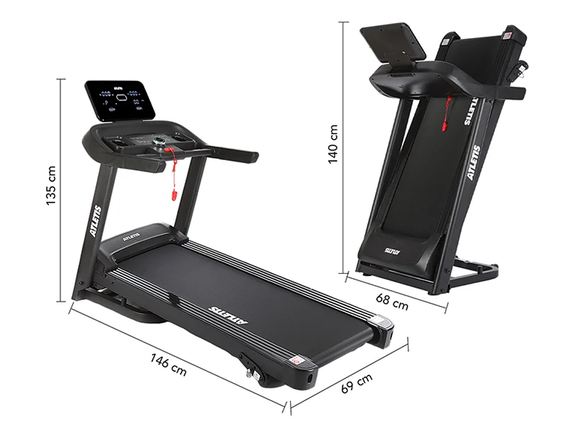 TROTADORA ATLETIS 1638750 14KM/H APEX VII 2.0HP PLEGABLE BLUETOOTH 7