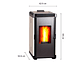 CALEFACTOR A PELLET BOSCA HERA CREMA - Miniatura 2