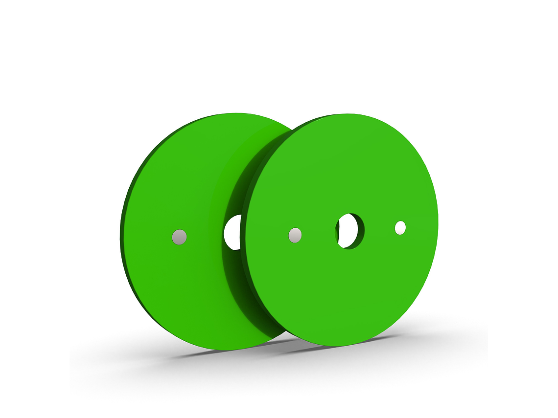 Par Discos Calibrados Powerlifting 10kg Verde | XMASTER 2