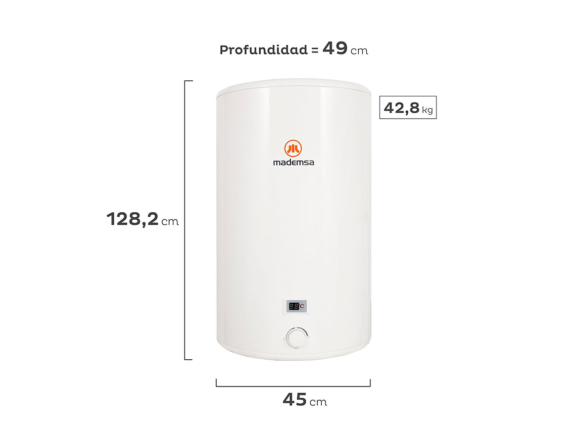 TERMO ELÉCTRICO - 150LTS TERM 150 - MADEMSA 2