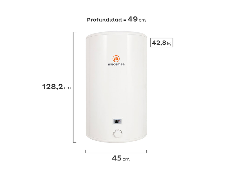 TERMO ELÉCTRICO - 150LTS TERM 150 - MADEMSA 2