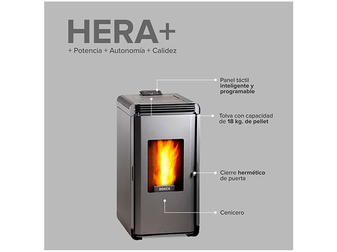  CALEFACTOR A PELLET BOSCA HERA 4