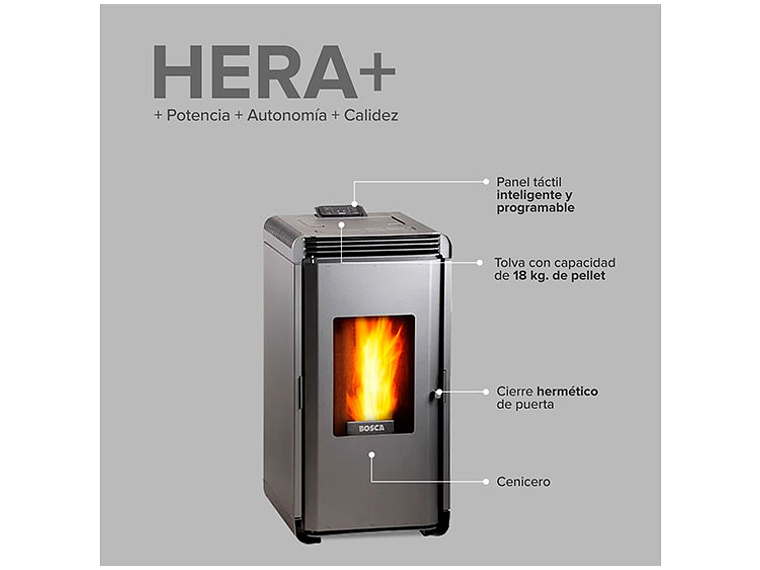  CALEFACTOR A PELLET BOSCA HERA 4
