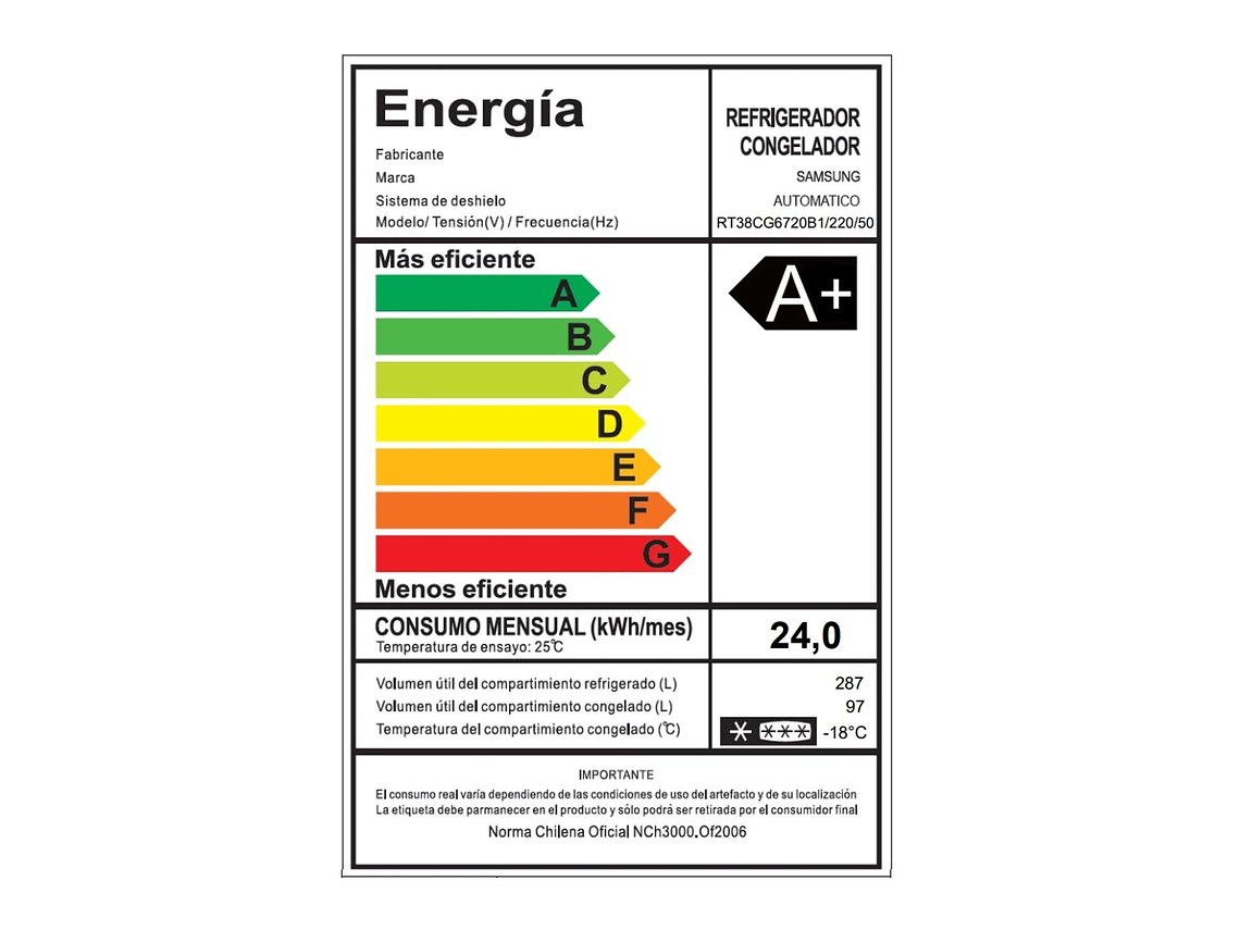 REFRIGERADOR TOP MOUNT FREEZER 384L SPACE MAX 11