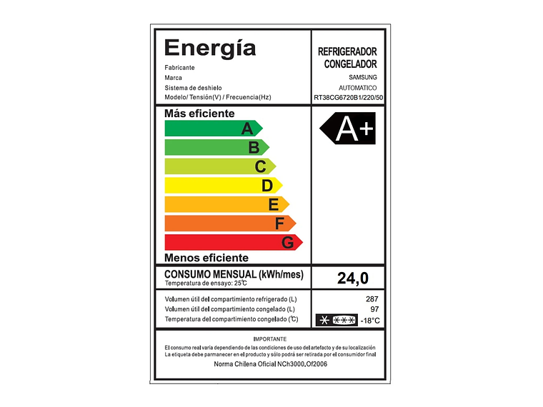 REFRIGERADOR TOP MOUNT FREEZER 384L SPACE MAX 11