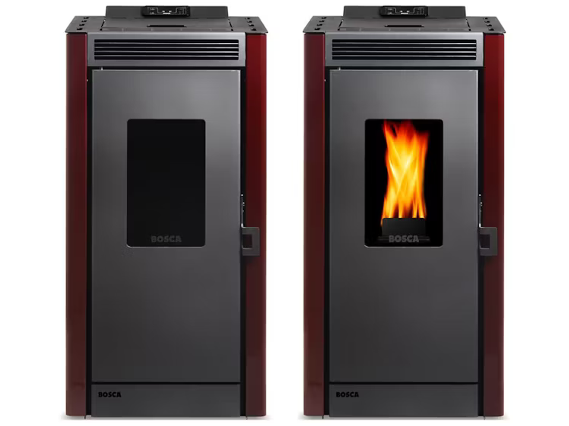 CALEFACTOR A PELLET BLACK VISIÓN BURDEO BOSCA 4
