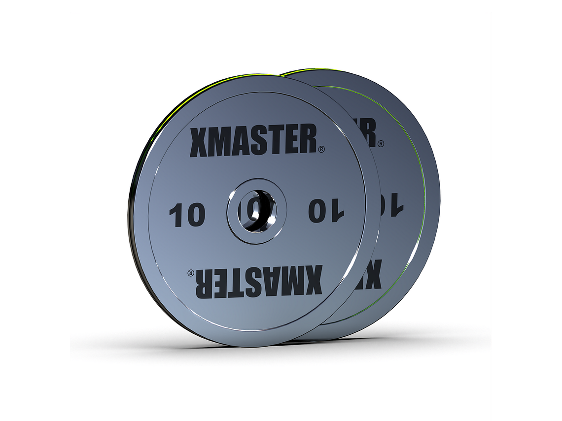 Par Discos Powerlifting Chromed Steel 10kg | XMASTER 1