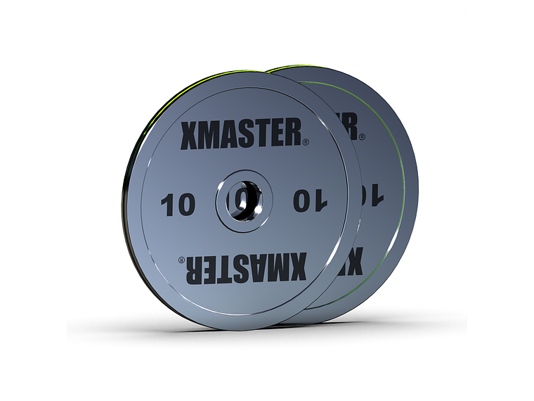Par Discos Powerlifting Chromed Steel 10kg | XMASTER 1