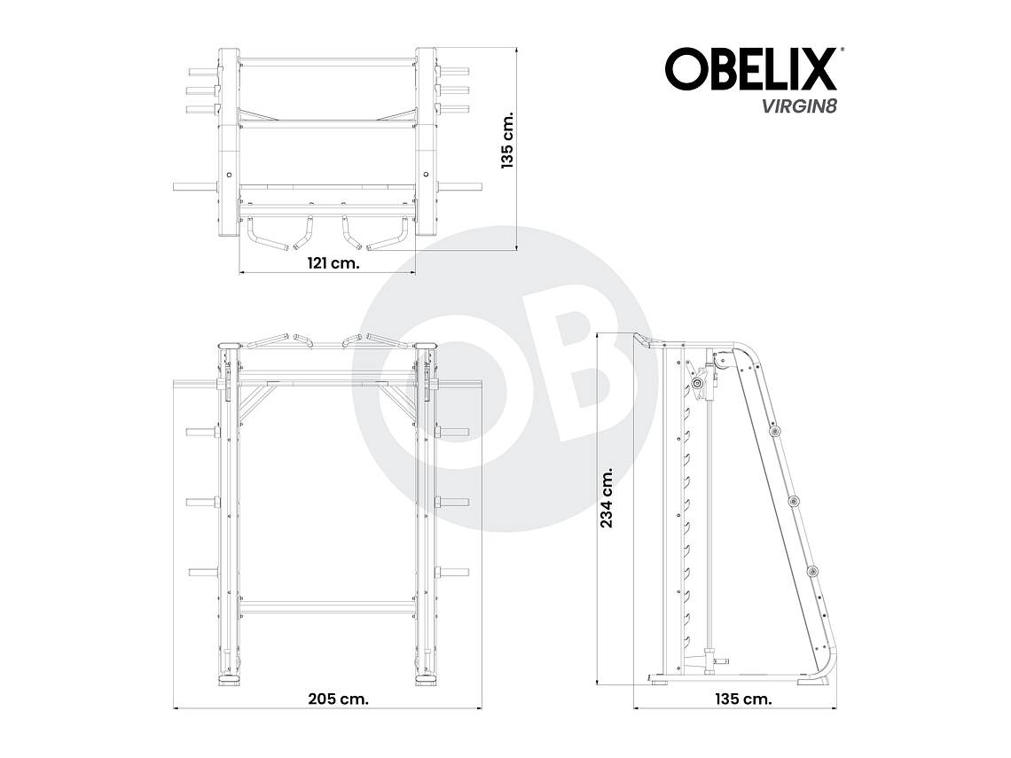 Jaula Smith Vertical V8 Series | Obelix 2