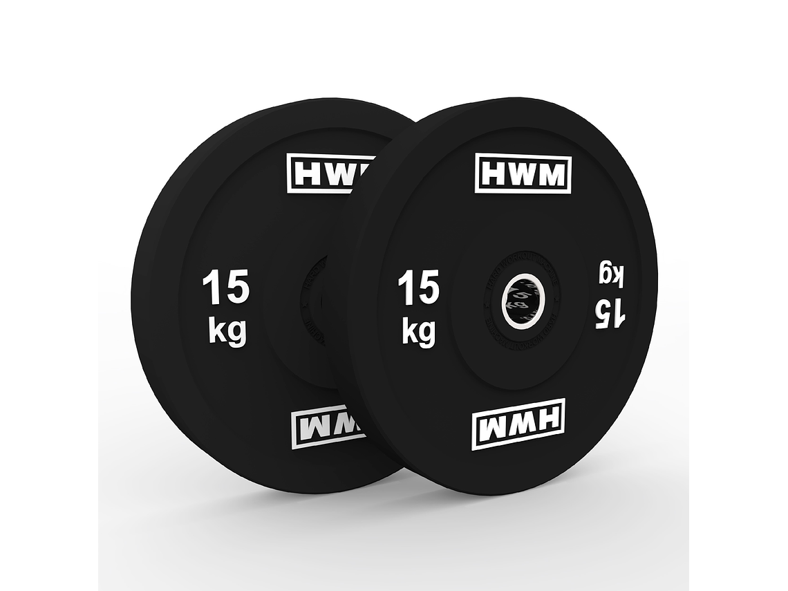 Par Bumper Plates Classic Black 15kg | HWM® 1