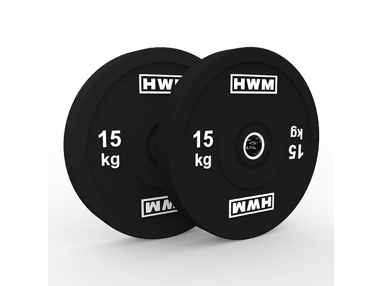 Par Bumper Plates Classic Black 15kg | HWM® 1