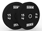 Par Bumper Plates Classic Black 15kg | HWM® - Miniatura 1