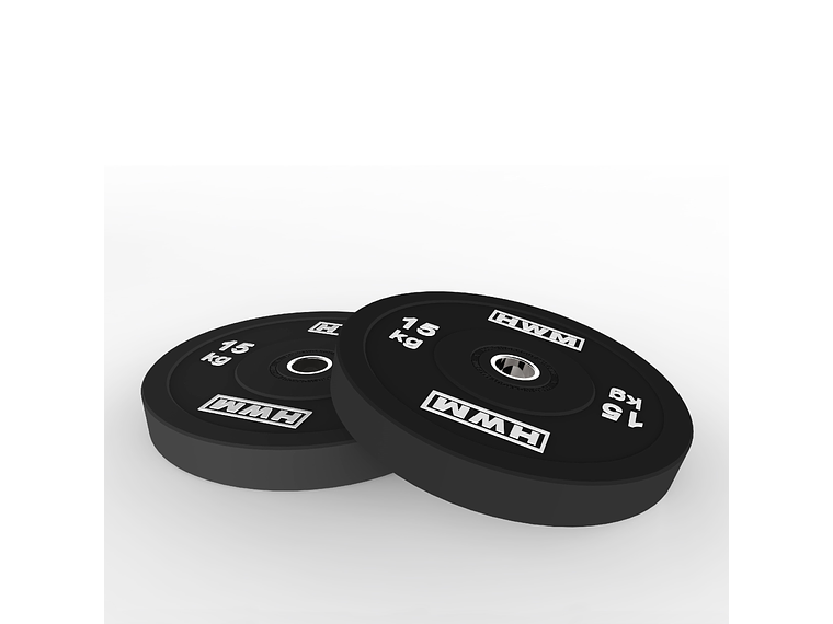 Par Bumper Plates Classic Black 15kg | HWM® 3