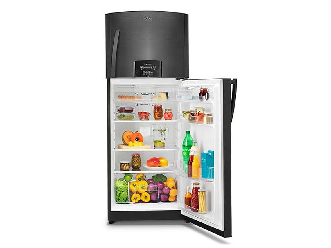 REFRIGERADOR MABE TOP FREEZER 400 L NF NEGRO 4
