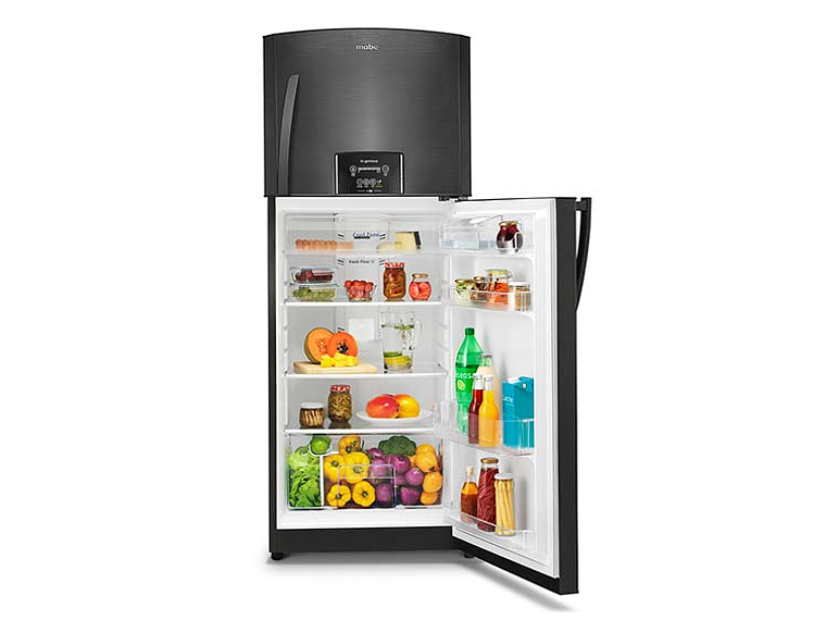 REFRIGERADOR MABE TOP FREEZER 400 L NF NEGRO 4