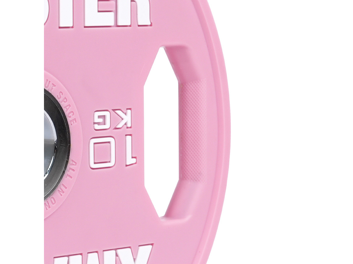 Par Discos Olímpicos CPU Pink Grip 10kg | XMASTER 3