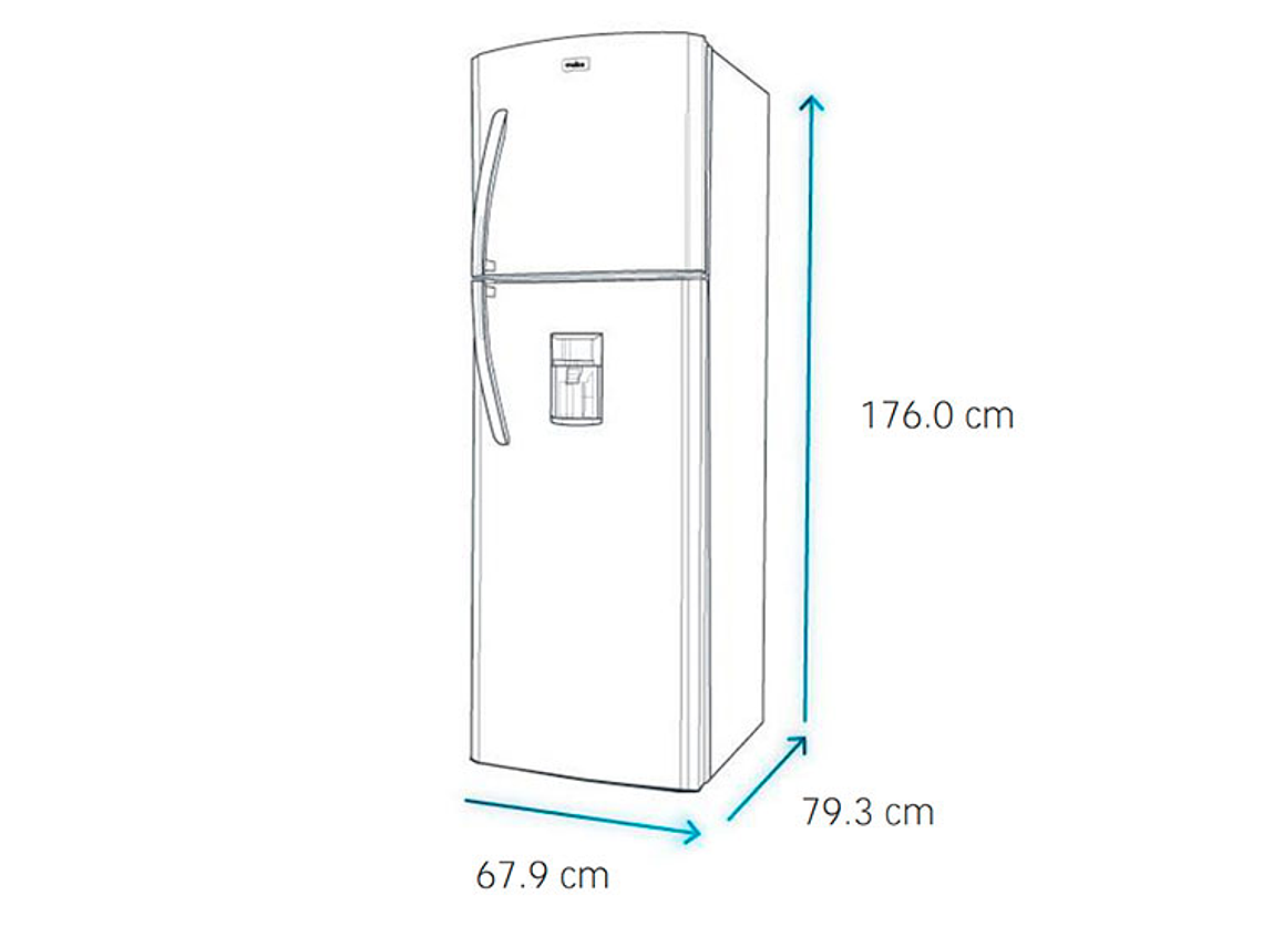 REFRIGERADOR MABE TOP MOUNT FREEZER NO FROST 400 L RMP400FYUT GRAFITO 8