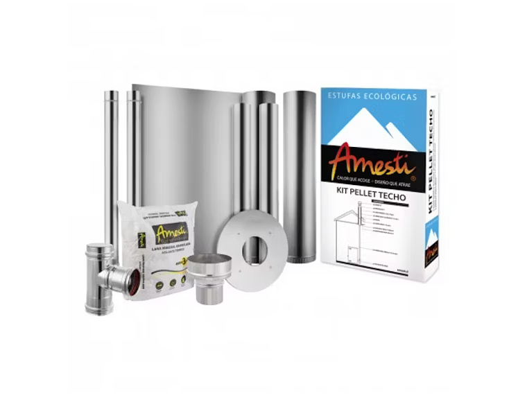 KIT INSTALACIÓN ESTUFA A PELLET TECHO AMESTI MIMBRAL 1