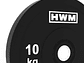 Par Bumper Plates Classic Black 10kg | HWM® - Miniatura 2