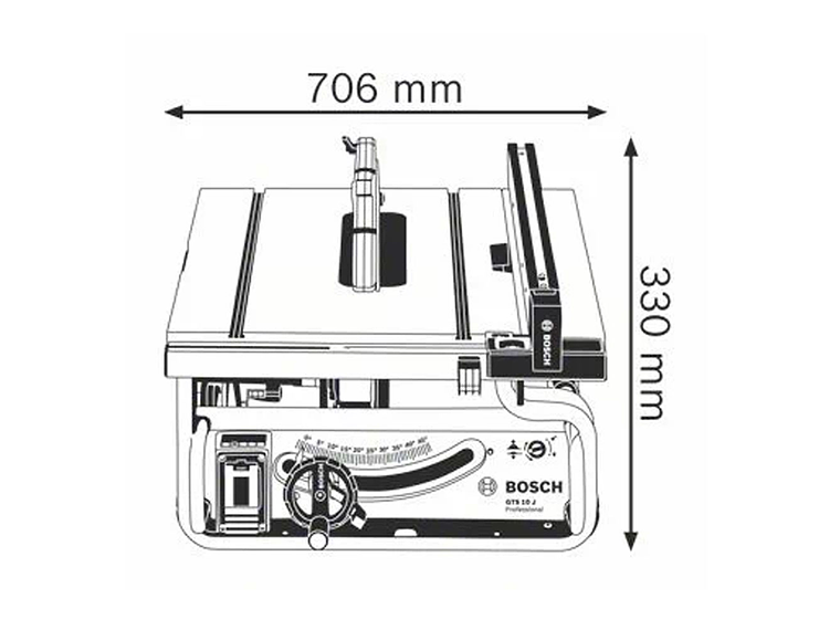 SIERRA DE BANCO 10' BOSCH GTS 10 J - 1800W 2