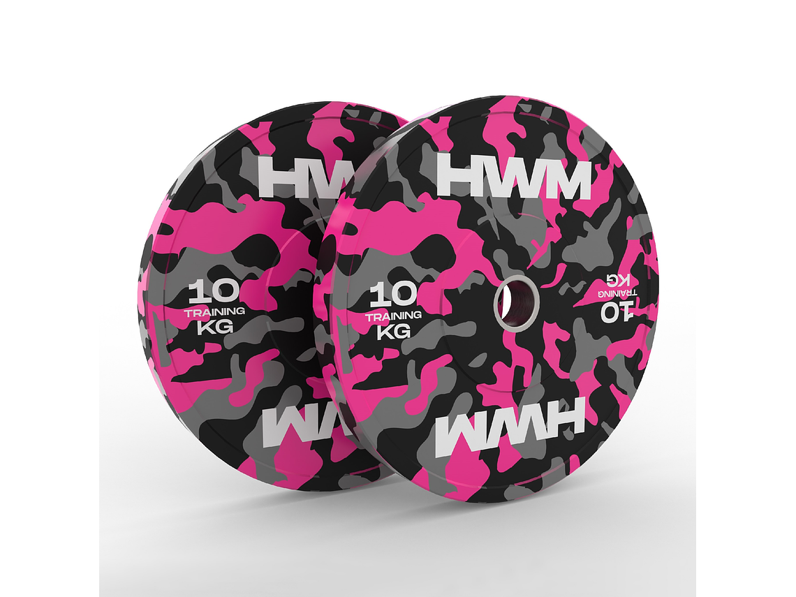 Par Bumper Plates Pink Color 10kg | HWM® HWM® $69.990 Impuesto incluido 1