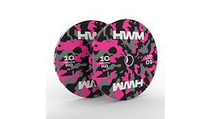 Par Bumper Plates Pink Color 10kg | HWM® HWM® $69.990 Impuesto incluido