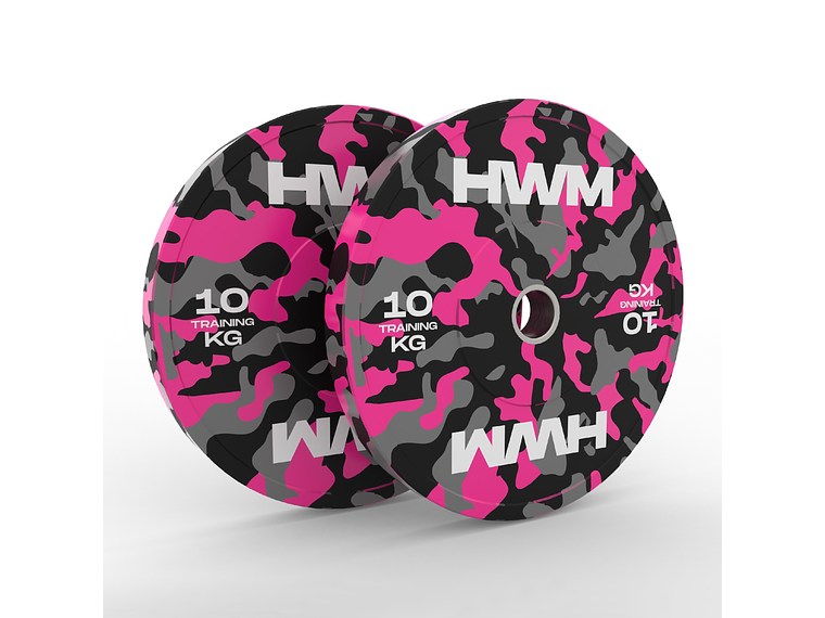 Par Bumper Plates Pink Color 10kg | HWM® HWM® $69.990 Impuesto incluido 1