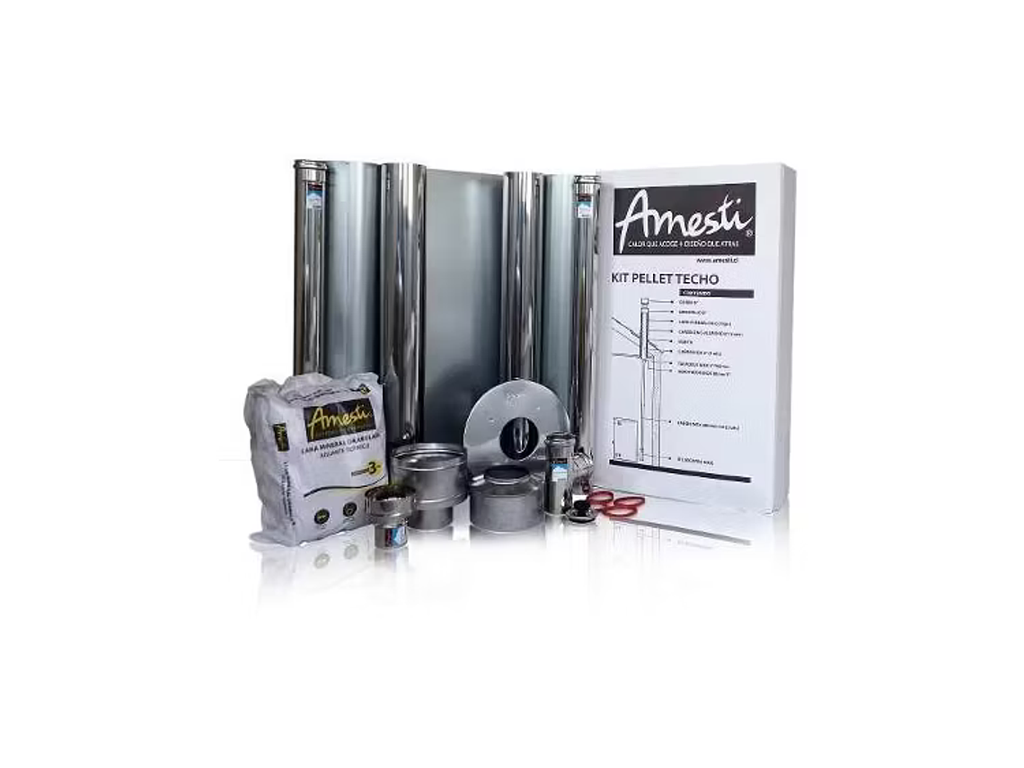 KIT INSTALACIÓN ESTUFA A PELLET TECHO. AMESTI 1