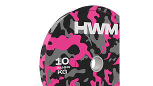 Par Bumper Plates Pink Color 10kg | HWM® HWM® $69.990 Impuesto incluido