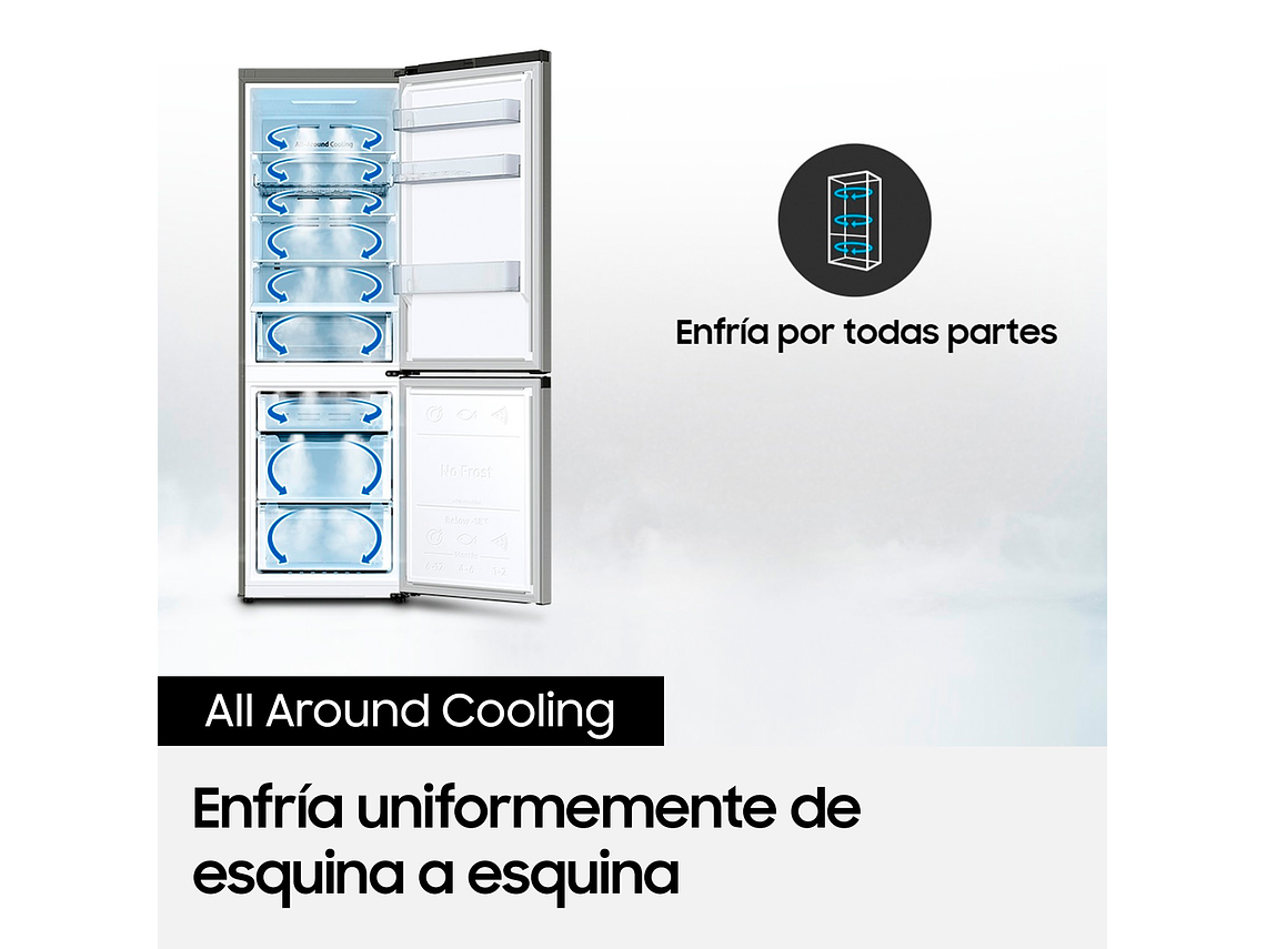 REFRIGERADOR BOTTOM MOUNT 290L ALL AROUND COOLING 5