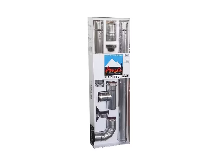 KIT INSTALACIÓN ESTUFA A PELLET MURO. AMESTI. 1