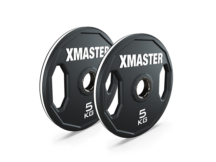 Par Discos Olímpicos Rubber Hand Grip 5kg | XMASTER 1