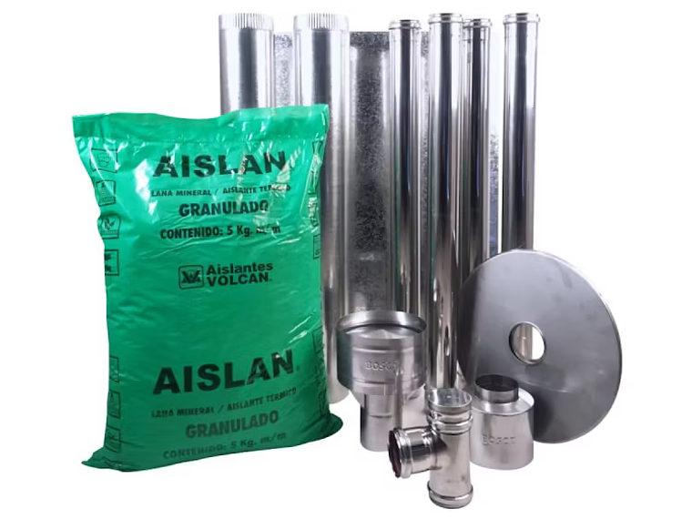 KIT INSTALACIÓN PARA ESTUFA A PELLET TECHO BOSCA 1