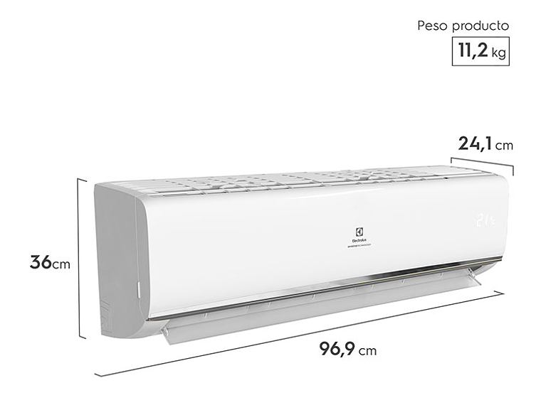 AIRE ACONDICIONADO ELECTROLUX SPLIT 18000 BTU INVERTER EAIX12 3