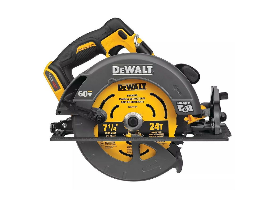 KIT SIERRA CIRCULAR DEWALT INAL. 71/4' 60V + 2 BAT 6A+CARG. 5