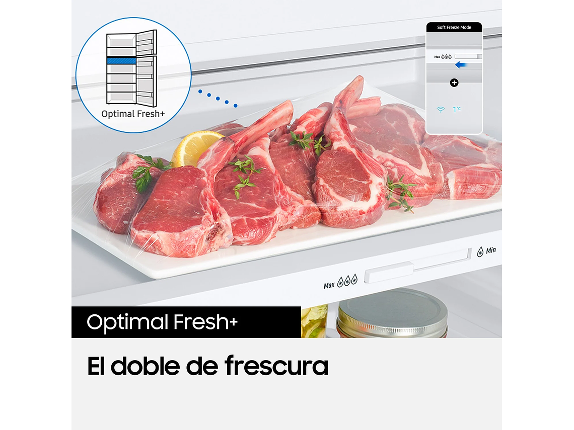 REFRIGERADOR TOP MOUNT FREEZER 341L SPACE MAX 6