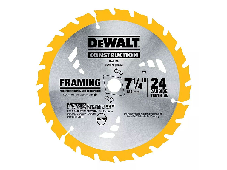 KIT SIERRA CIRCULAR DEWALT INAL. 71/4' 60V + 2 BAT 6A+CARG. 9