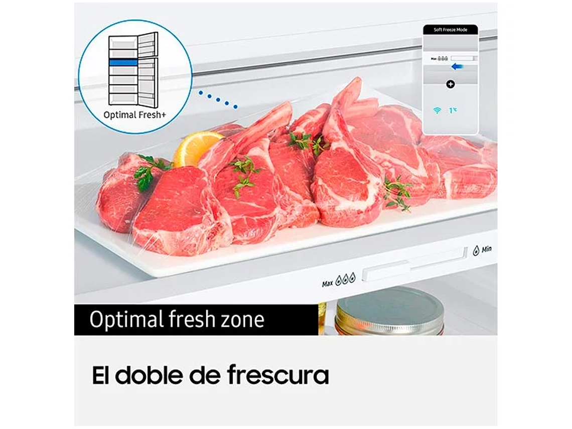REFRIGERADOR SAMSUNG BOTTOM FREEZER NO FROST 290 L RB30N4020S8/ZS 6