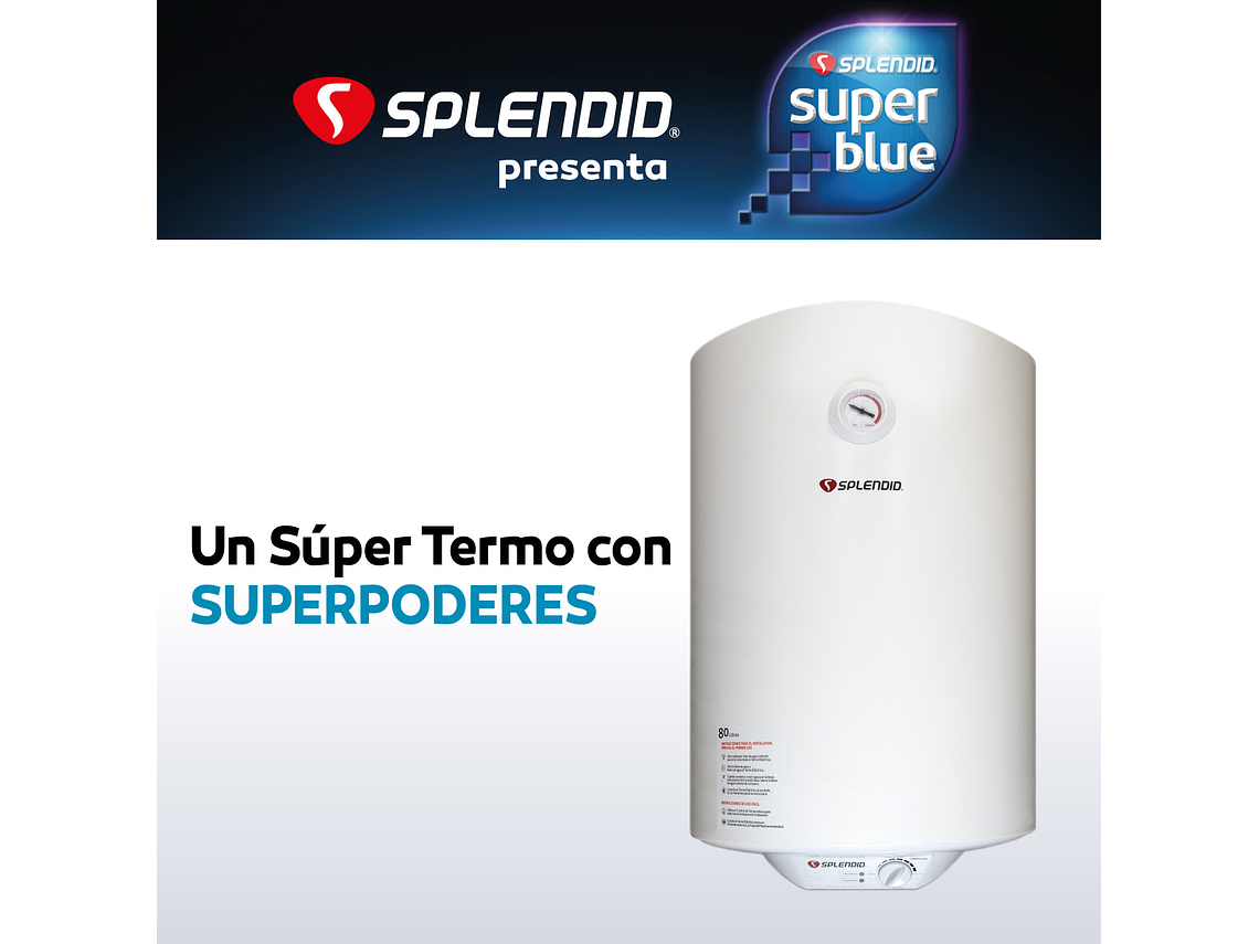TERMO ELÉCTRICO MURAL 80 LITROS SPLENDID 4