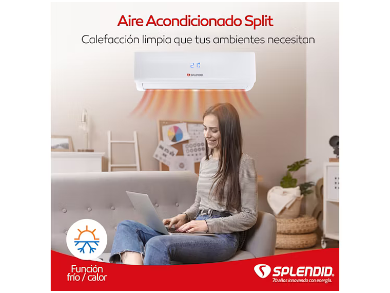 AIRE ACONDICIONADO SPLIT 9K BTU WIFI INVERTER + INSTALACIÓN 2