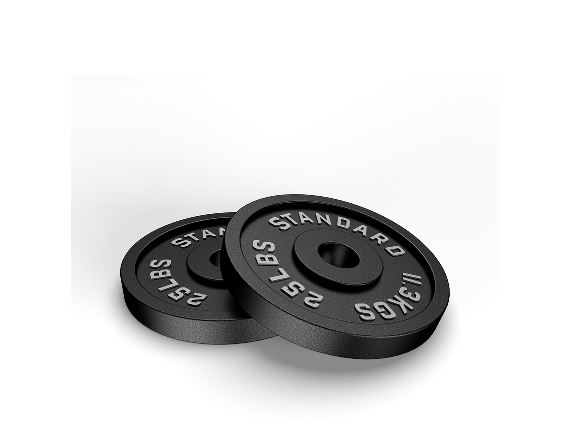 Par Discos Olímpicos 25lb | Barbell Standard 3