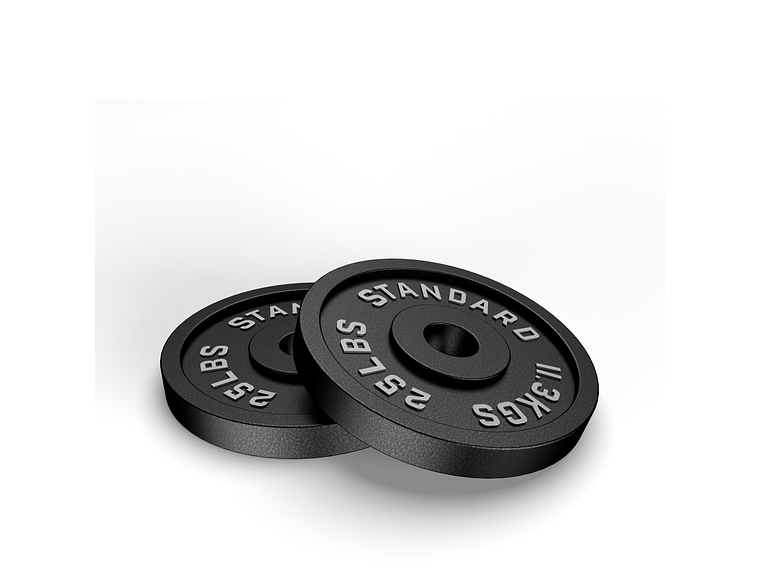 Par Discos Olímpicos 25lb | Barbell Standard 3