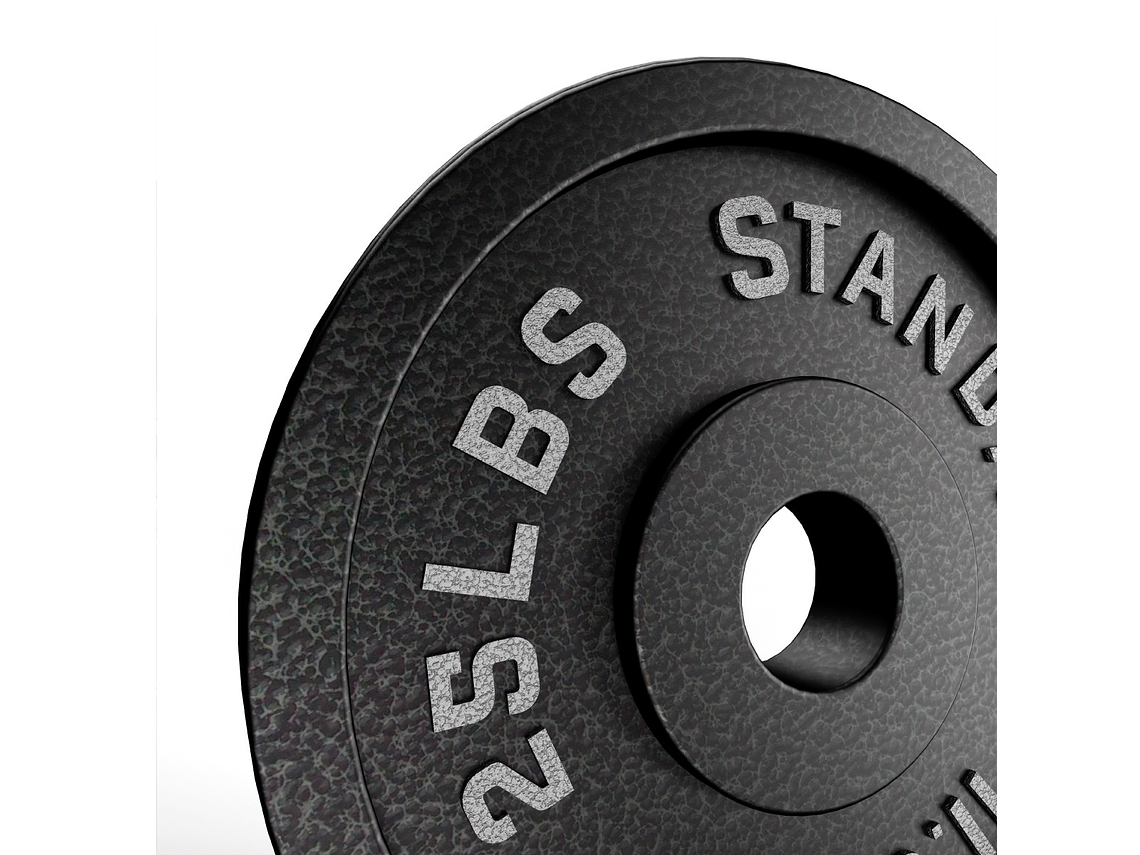 Par Discos Olímpicos 25lb | Barbell Standard 4