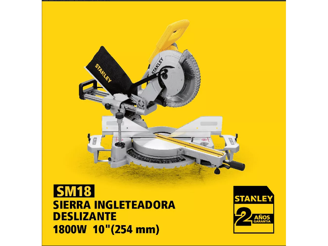 INGLETEADORA TELESCOPICA STANLEY 10 1800W INC.1 DISCO 10 4