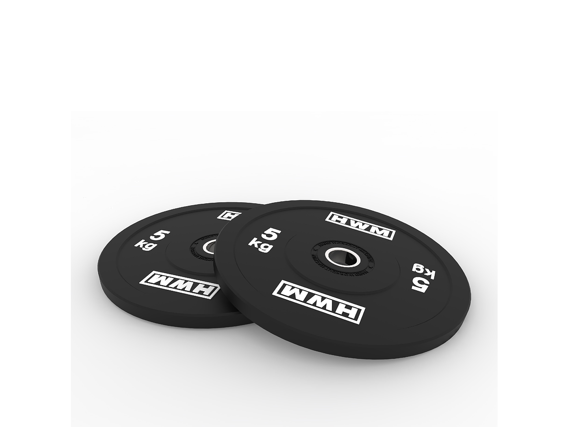 Par Bumper Plates Classic Black 5kg | HWM® 3
