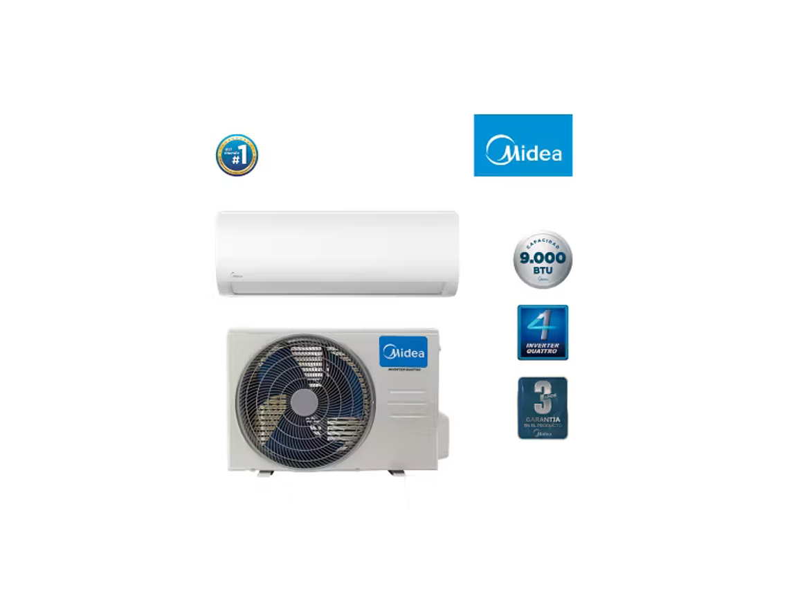 AIRE ACONDICIONADO FRIO-CALOR MIDEA INVERTER XTREME SAVE QUATTRO 9K BTU. 5