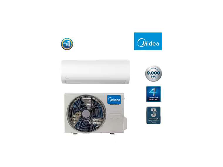 AIRE ACONDICIONADO FRIO-CALOR MIDEA INVERTER XTREME SAVE QUATTRO 9K BTU. 5