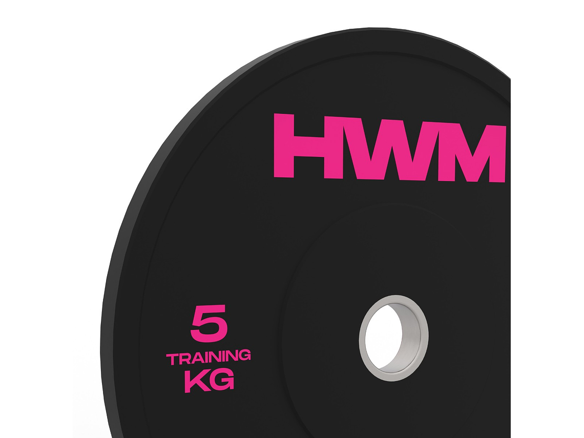 Par Bumper Plates Pink Color 5kg | HWM® 1