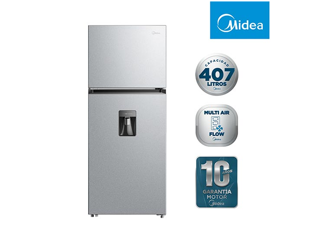 REFRIGERADOR MIDEA TOP FREEZER NO FROST 407 L TMF MDRT580MTE50 2