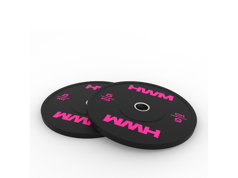 Par Bumper Plates Pink Color 5kg | HWM® 2
